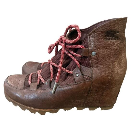 Sorel PDC Wedge Leather Bootie Size 9 - Picture 2 of 7